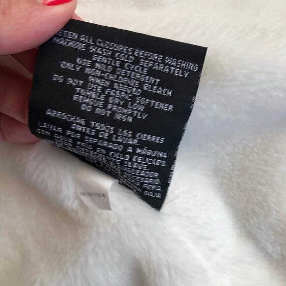 Heat Keep White Fur Lined Puffer Vest Small Packable Gorpcore Minimalist - Picture 8 of 11